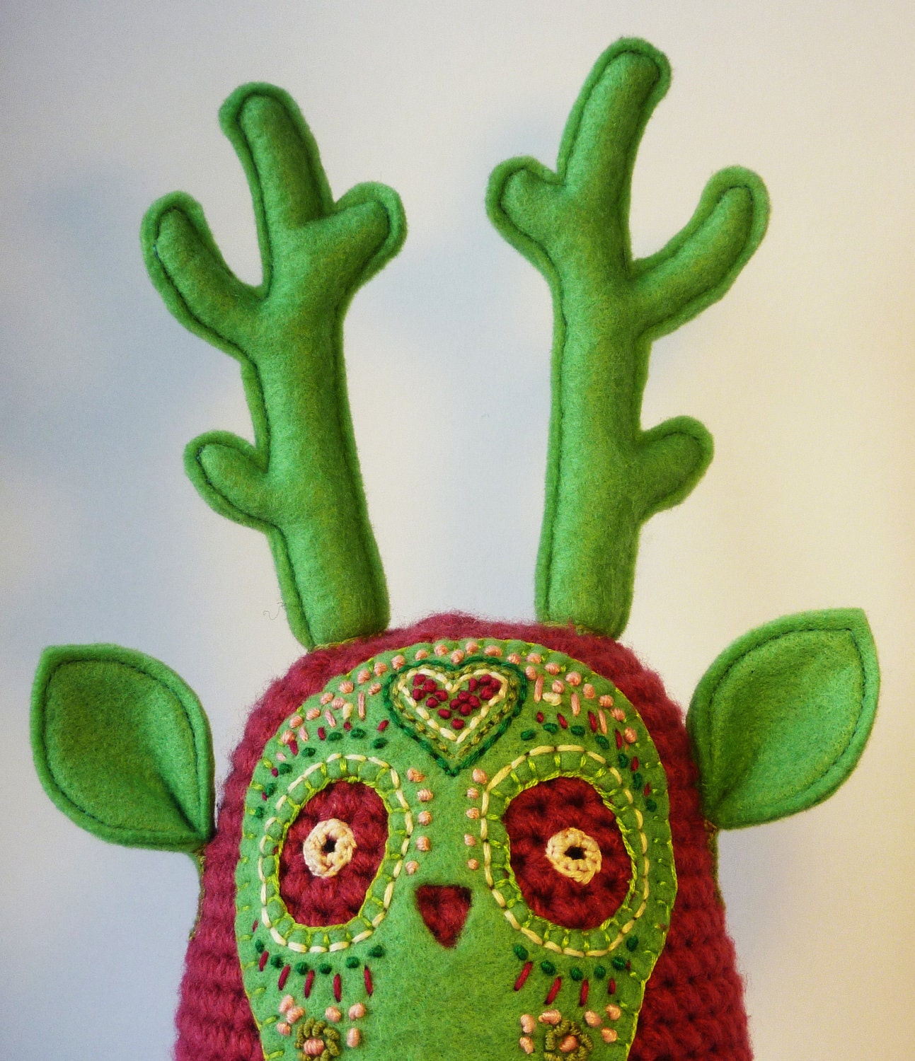 Unique embroidered plush by LokiCoki