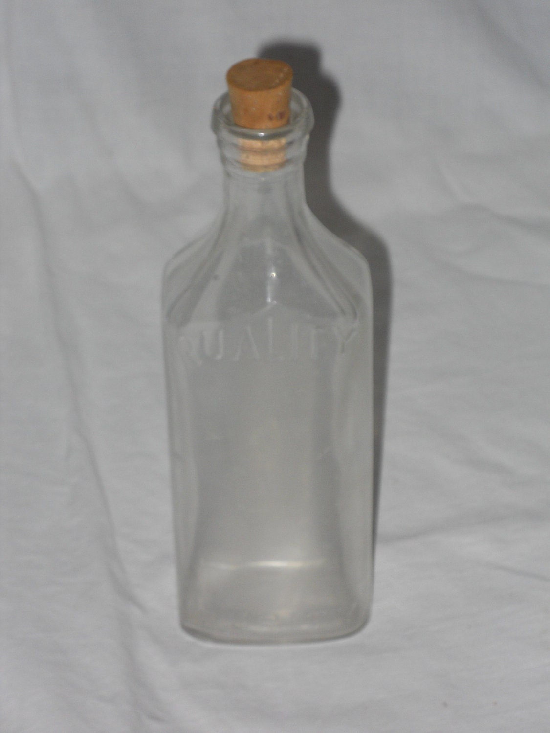 vintage 6 ounce medicine bottle Quality Purity by historygal2