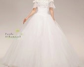 princess/wedding gown/women clothing/dress/long/lace/tulle/elegant/custom made/ALL SIZE