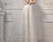 Christine/wedding gown/women clothing/bridal dress/long/lace/train/vintage style/elegant/custom made/ALL SIZE