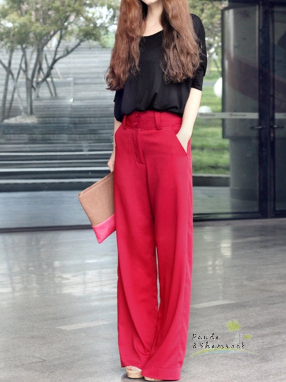 Wide leg pants/fit/custom made/ALL SIZE/elegant