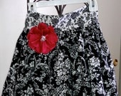 Black and White Twirl Skirt
