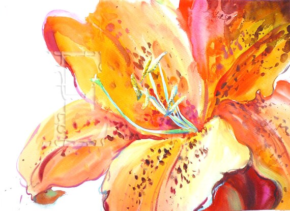 ORIGINAL WATERCOLOR painting 18X13 inch