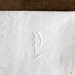 Vintage king size pillow pocket with initial