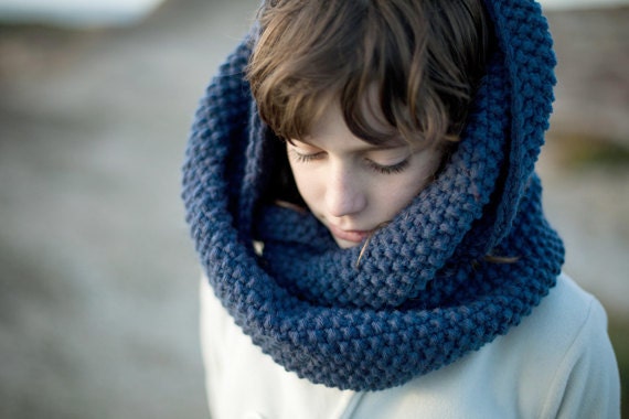Infinity Scarf - Hand Knitted Extra Long Unisex Cowl