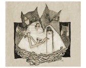 Owl Nest Girls Print