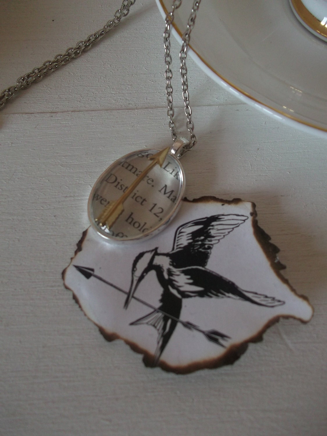 Hunger Games inspired District 12 pendant