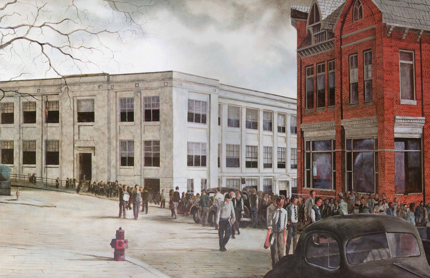 E. Liverpool High School Mural Postcard