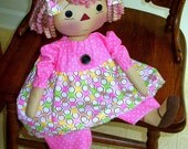 Primitive raggedy pearl doll pdf e-pattern