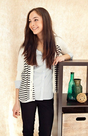 Heart Cut out Sweater (super wide cut out) Upcycled Heart Cardigan Sweater