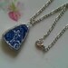 Blue Willow Broken China Necklace