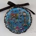 Art Pendant Necklace Birds- Original Wearable Art Jewelry - Unique Sculpted Cameo - Sculpted Painting - Bird Pendant