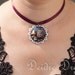 Goth Pagan Pendant - Original Wearable Art Jewelry - Unique Cameo Sculpted - Book of Shadows Witch Pendant - Halloween Wiccan Pagan Jewelry