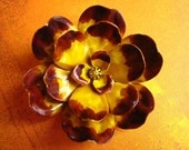 Vintage Enamel Flower Pin