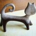 Vintage Mid-Century Mod Cat with Curled Tail