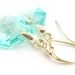 Mothers Day, Mint green, Swarovski Octagon Antique Green earrings sterling silver 925