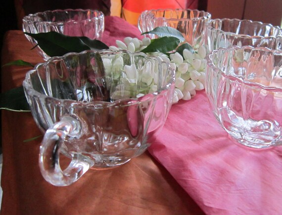 Punch / Tea / Coffee Cups - set of 5 Tulip Design