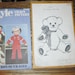 Vintage Doll Craft Patterns, 2 Teddy Bears & 1 Doll