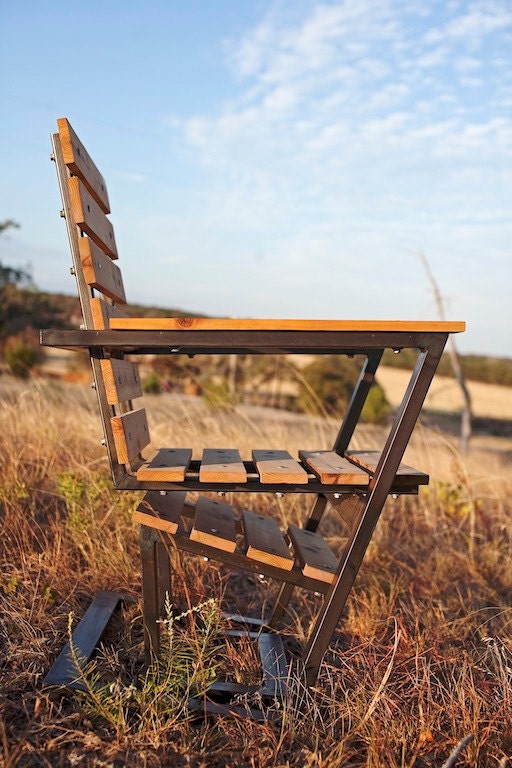 East Polk Lounger, handcrafted, rustic modern, chair