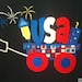Fourth of July USA Fireworks Wagon Tee/Onesie Girls or Boys