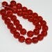 Lot of 35 beads, Preciosa Czech Beads, Czech Glass Beads, Ruby Red, 8mm Round