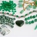 SALE, Green Jewelry Lot, Craft Supplies, Mix of green destash and salvaged beads, wearable and broken jewelry, Lot 24
