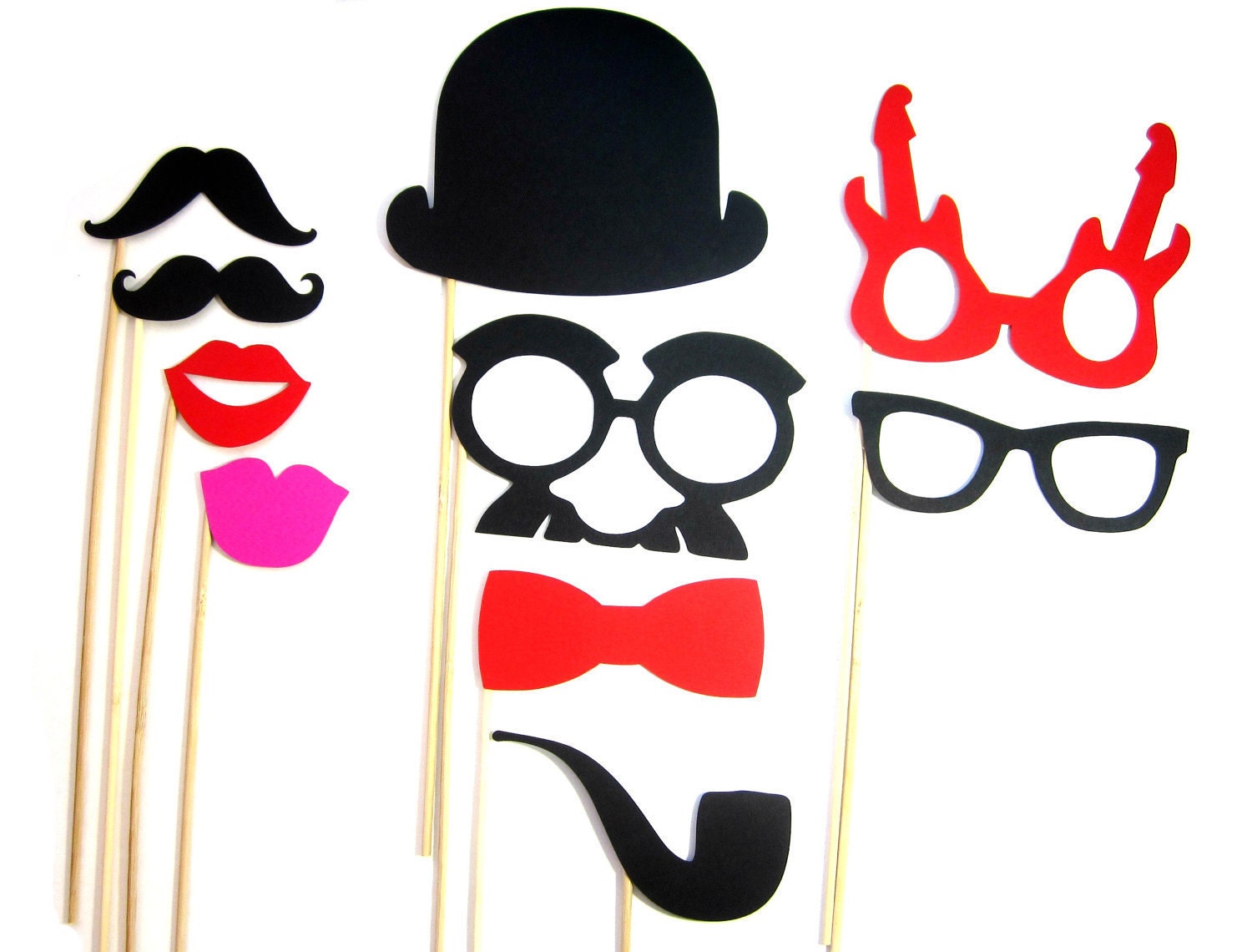 Photo Booth Props - 10 Piece