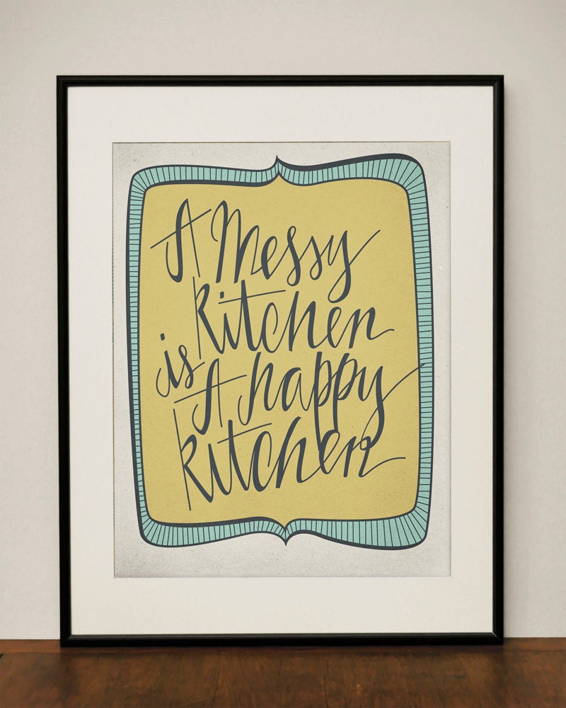 Messy Kitchen 11x14 Art Print