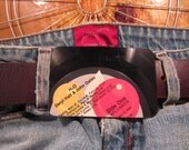 Vinyl Record Belt Buckle: Hall and Oates "H20"