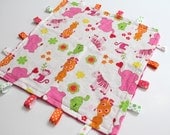 Bright Animals Baby Girl Tag Lovie Blanket - Large Size (L0024)
