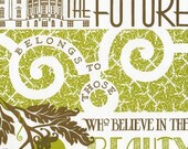 VICTORY GARDEN oversized postcard celebrating the White House garden and featuring Eleanor Roosevelt