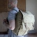 vintage military backpack // vintage camping pack