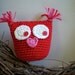 PATTERN: Tooth Fairy Pillow Owl Valentine, PDF Easy Crochet, stuffed animal amigurumi, heart pocket, InStAnT DoWnLoAd, Permission to Sell