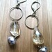 Soft Yellow Citrine and Sparkle Glass Dangles