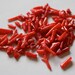 Faux coral beads