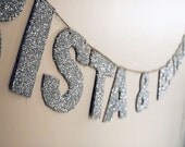 Glitter Name Wedding Garland (Made to Order)