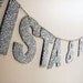 Glitter Name Wedding Garland (Made to Order)