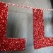 Hello Love Glitter Banner