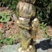 Angel / Cherub - Retro 1960s - Gold Leaf figurine with hair up and crossed arms- collectable - home decor