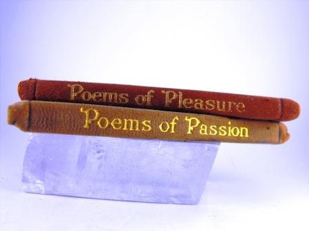 Rare Books POEMS Of Passion and Pleasure Ella Wheeler Wilcox Duo MINIATURES Leather Bound Edition