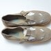 Vintage espadrilles mary jane suede flats