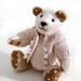 Handmade Bear, Child's Room Decoration, Beige Bear