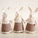 Set of 3. Rabbits handmade. Home Decor. Art. Decorative Toys For Room, Child's Room Decoration