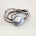 Necklace Pendant, Felted Jewelry, Gray and White, a little bird