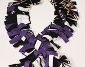 Baltimore Ravens 4 layers Fleece Fringed Boa/ Scarf