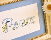 Peace - Fruit of the Spirit Series - Embroidery Pattern PDF