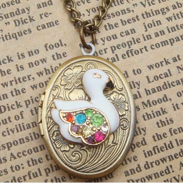 Swan Locket