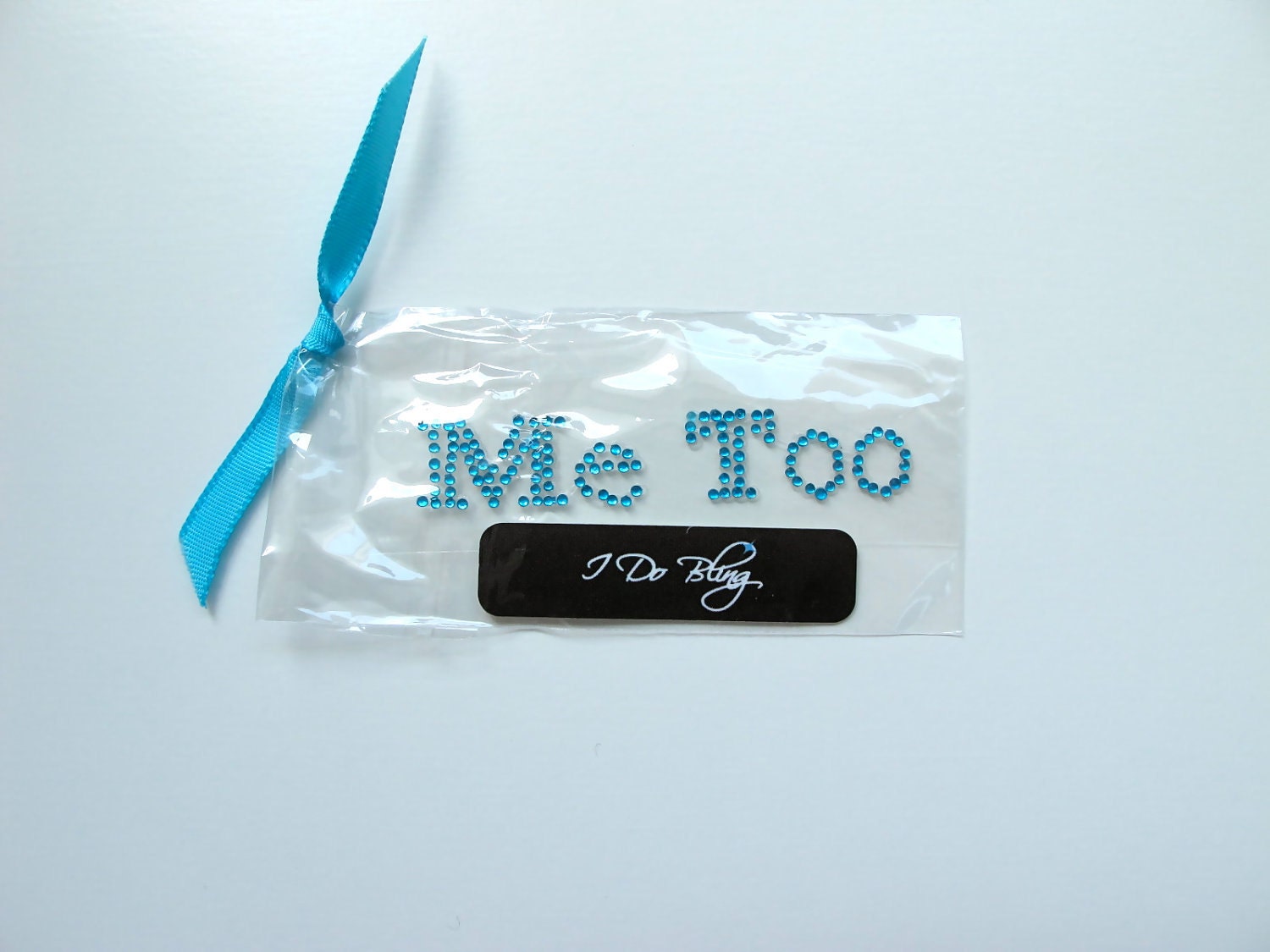 Me Too Shoe Sticker in Blue for the Groom