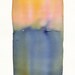 pinks to blue grey fade original small watercolor painting