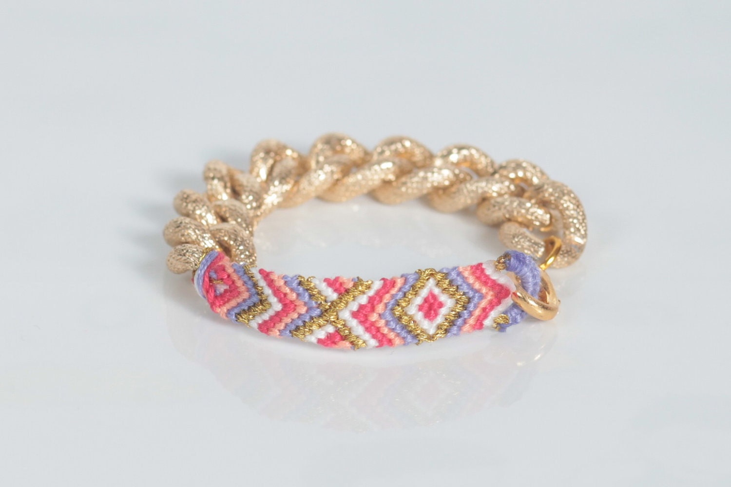 Summer Love Friendship Bracelet - Gold Chain
